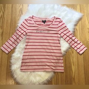 🌸🌸Barbie-Core BEBE pink & red Bling top size Large